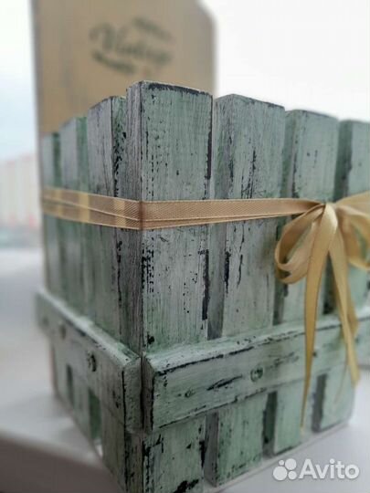 Ящики декоративные из дерев состаривание