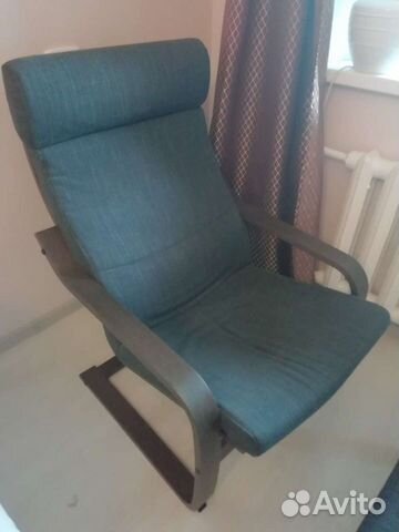 Кресло с табурет ом для ног Поэнг IKEA