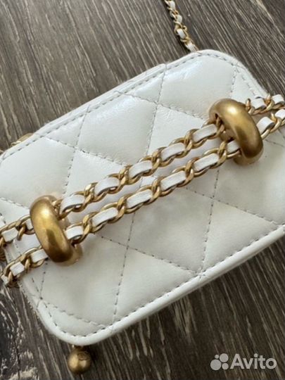 Сумка chanel vanity белая оригинал