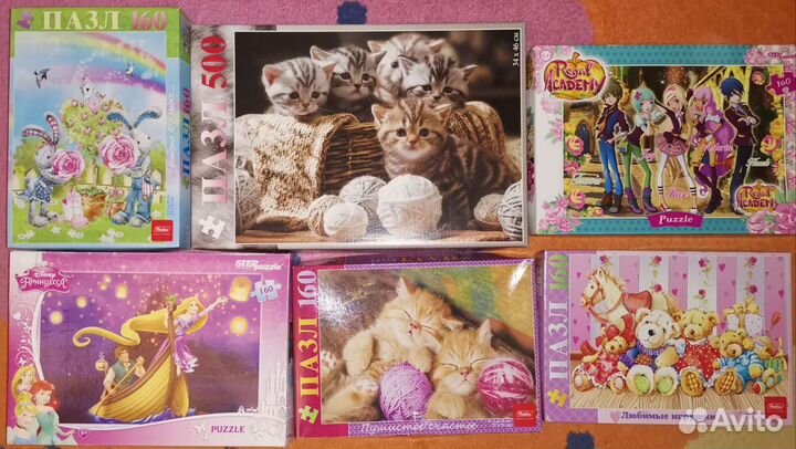 Пазлы разные