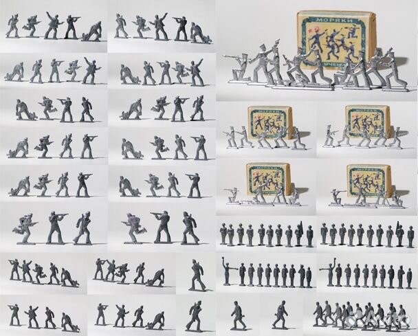 Советские металлические солдатики, матросы лкз