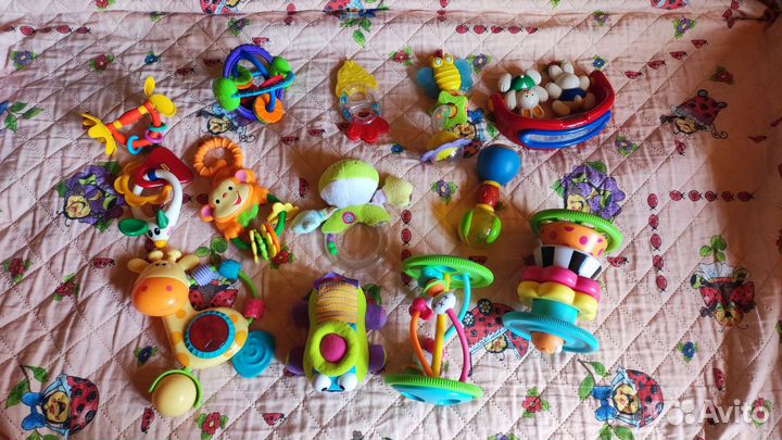 Игрушки, погремушки пакетом для малышей, брендовые