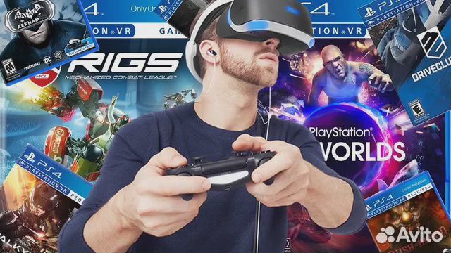 Sony PS VR + 2 мува + 12 дисков