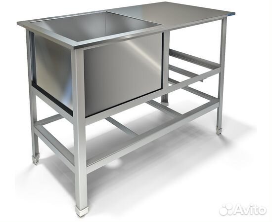 Ванна моечная с рабочей поверхностью