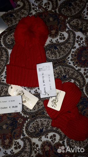 Шапка варежки