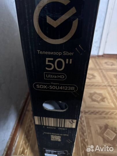 Новый Телевизор Sber SDX-50U4123B 4К 50дюймов