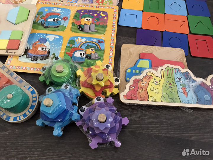 Деревянные игрушки пакетом