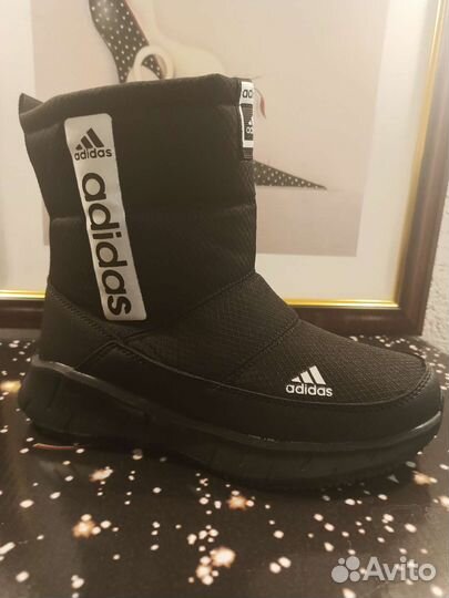 Сапоги женские дутики Adidas зимние