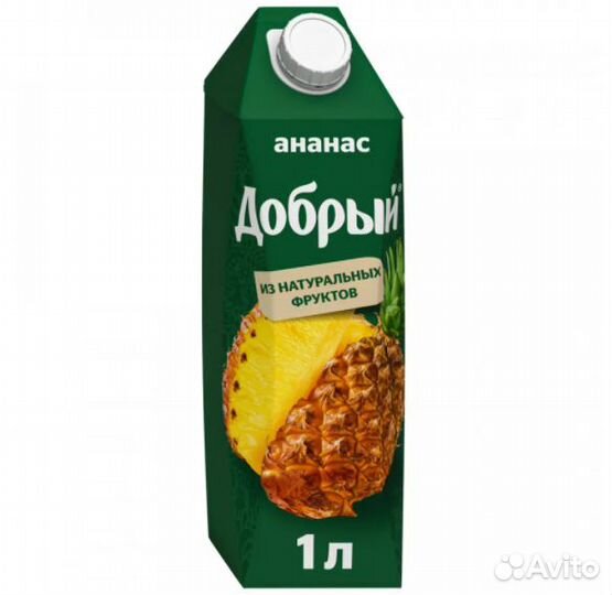 Сок добрый ананас 1л