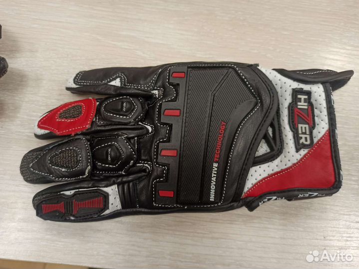 Мотоперчатки кожаные