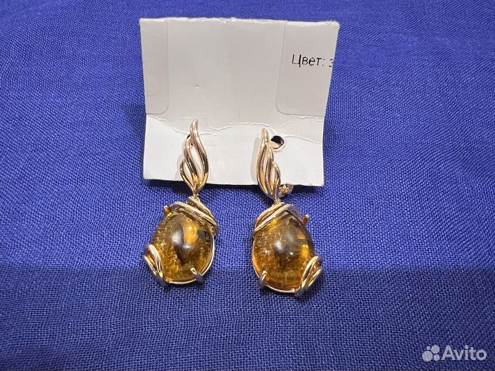 Крупные серьги бижутерия