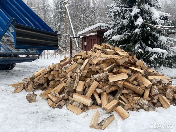 Дрова березовые. Колотые
