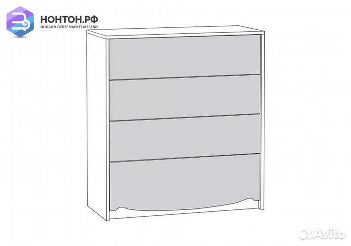 Комод Флоренция 10.102 ясень анкор