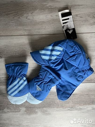 Шапка и варежки детские