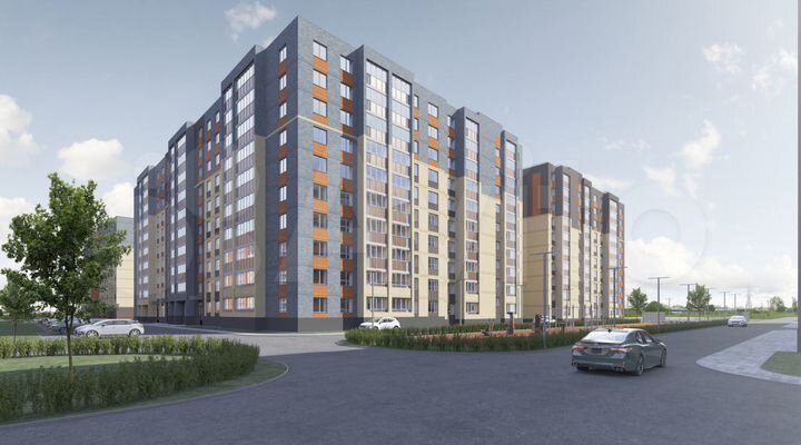 3-к. квартира, 72,3 м², 2/10 эт.