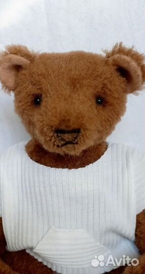 Мягкая игрушка, мишка, тедди, ручная работа