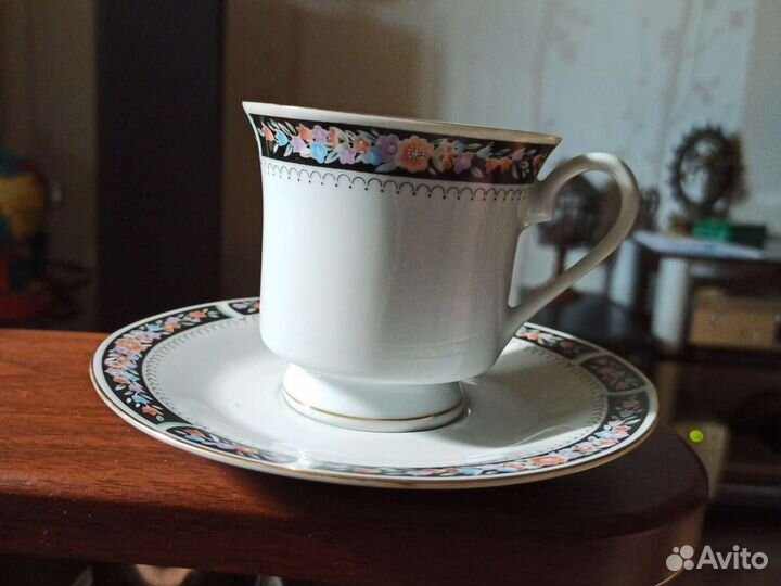 Чашка с блюдцем фарфор/Аромалампа