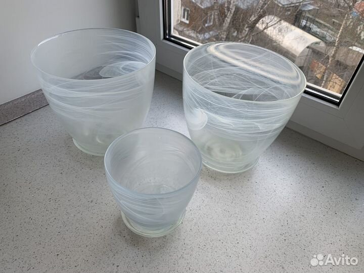 Горшок для орхидеи стекло