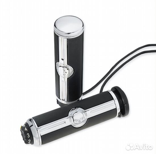 Грипсы Harley Davidson с подогревом Хром и Black