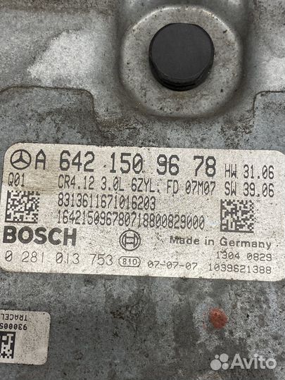 Блок управления двс A6421509678 ml164 3.0 cdi