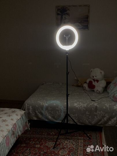 Кольцевая лампа цветная RGB 33см