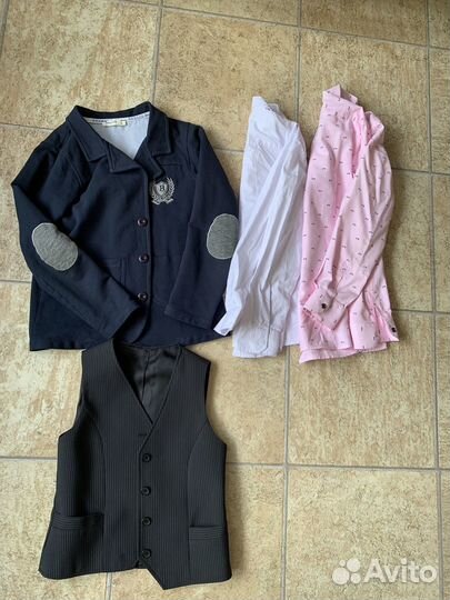 Пиджак, рубашки, жилет 134 школа