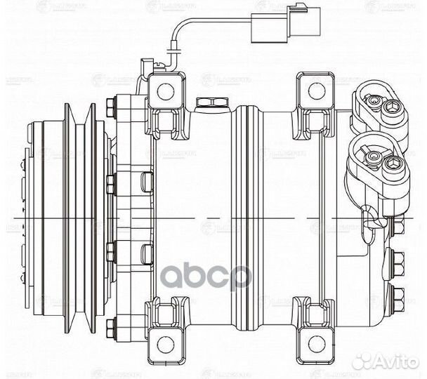 Компрессор кондиционера mitsubishi L200/pajero