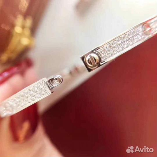 Браслет Cartier Love из розового золота с бриллиан