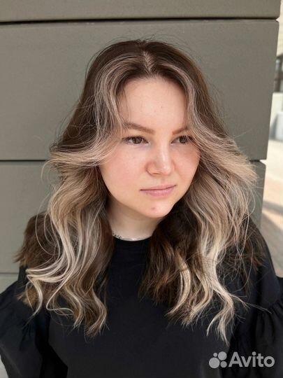 Сложное окрашивание мелирование блонд колорист