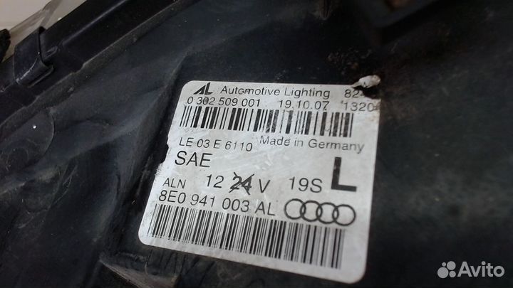 Фара (передняя) Audi A4 (B7), 2008