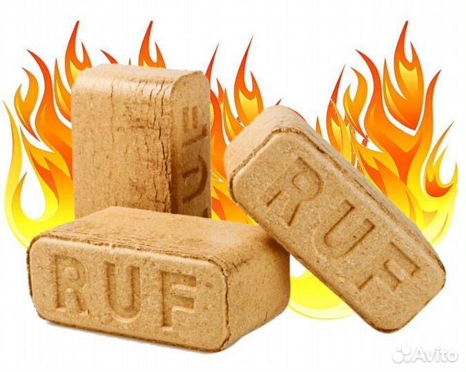 Топливные Брикеты RUF берёза оптом от 20 тонн