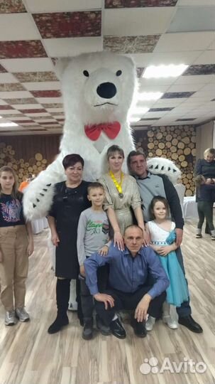 Ростовая кукла белый медведь