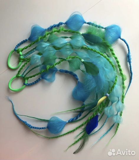 Афро хвост на резинке