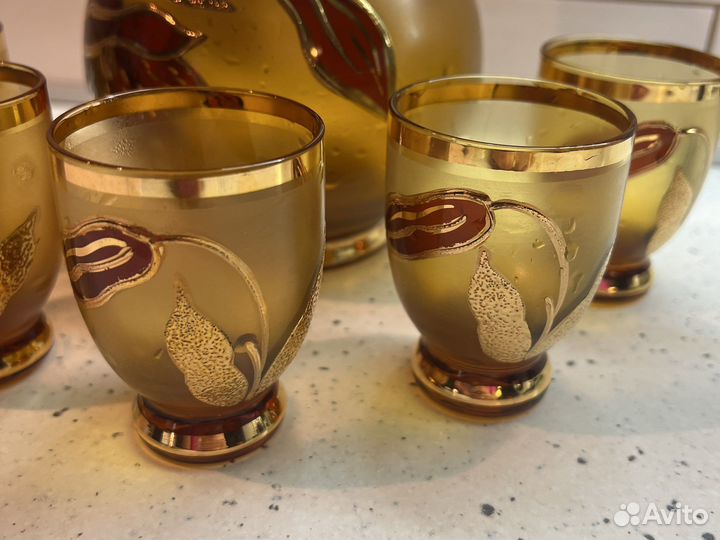 Графин хрустальный с рюмками Bohemia