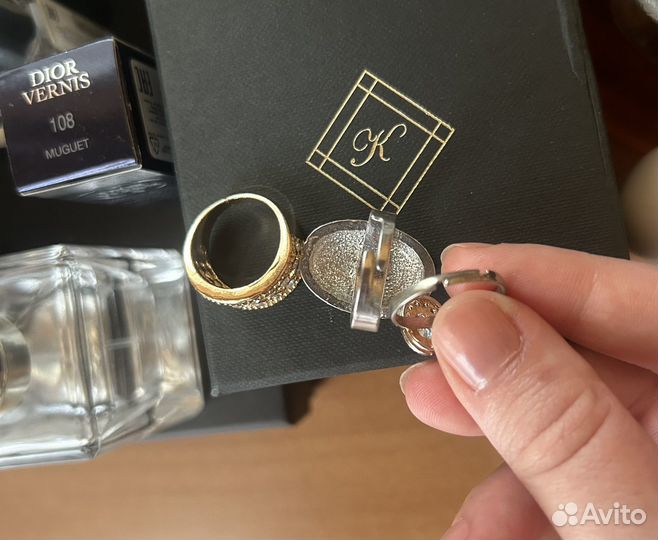 3 Кольца бижутерия новые