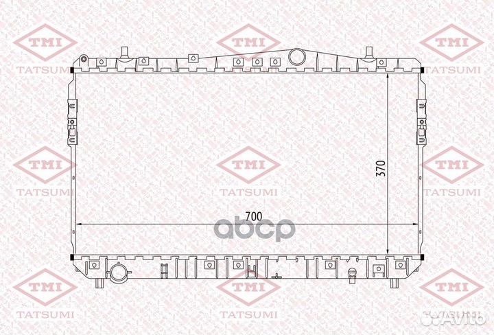 Радиатор охлаждения TGA1007 tatsumi