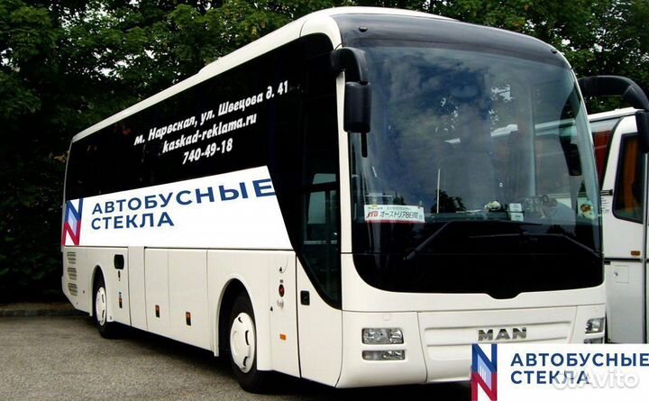 Лобовое стекло на MAN Lion's Coach