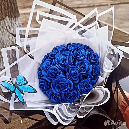 Букет из атласных лент