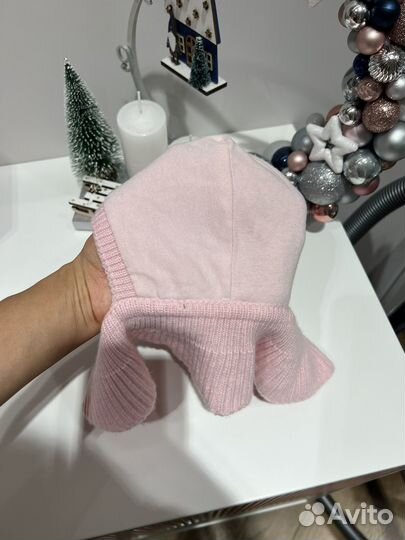 Шапка шлем журавлик 42-44 на девочку