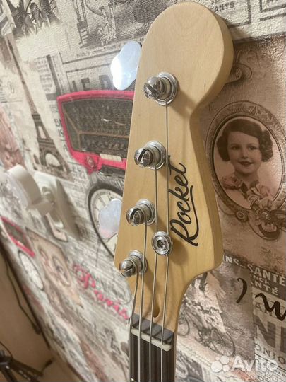 Бас гитара rocket PB-1 BK