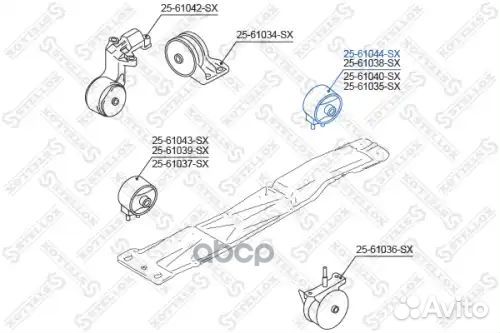 Подушка двс задняя Suzuki Baleno SY419 95