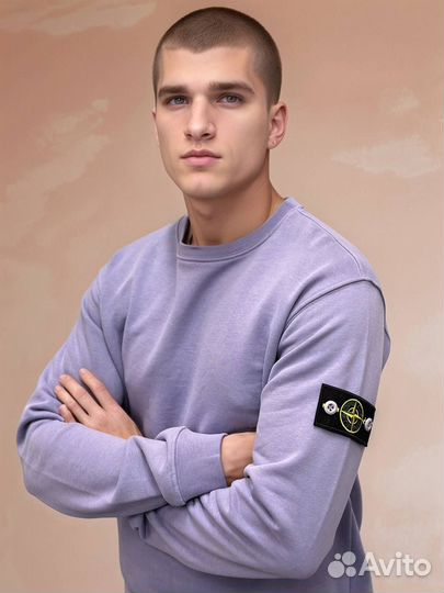 Свитшот фиолетовый Stone Island