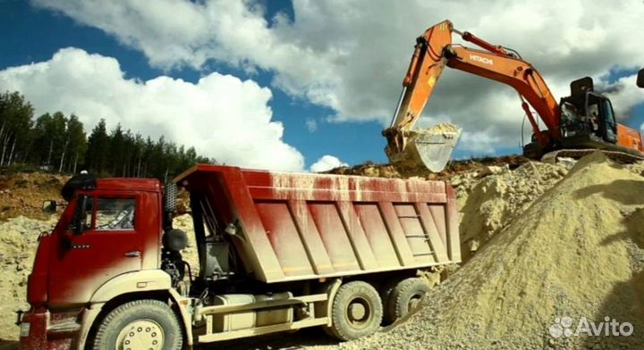 Песок, щебень