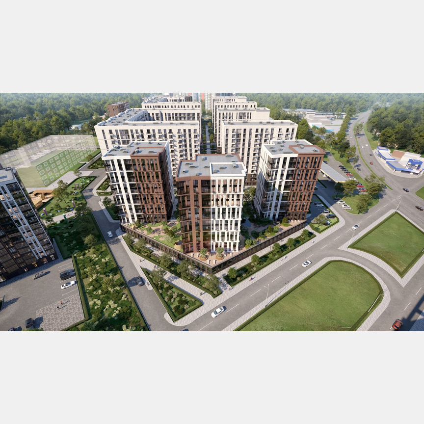 2-к. квартира, 55,1 м², 3/13 эт.