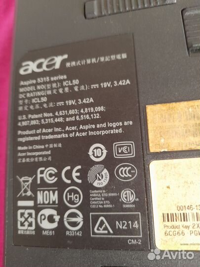 Ноутбук acer