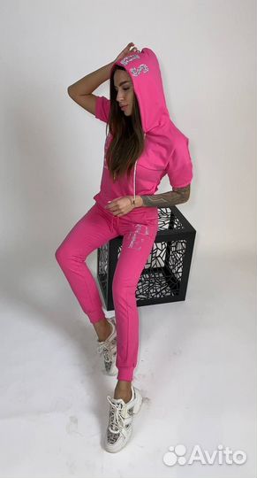 Брюки спортивные женские розовые