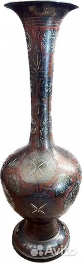 Ваза блюдо латунь Индия ручная работа