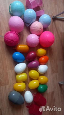 Яйца пластиковые и из под кукол лол