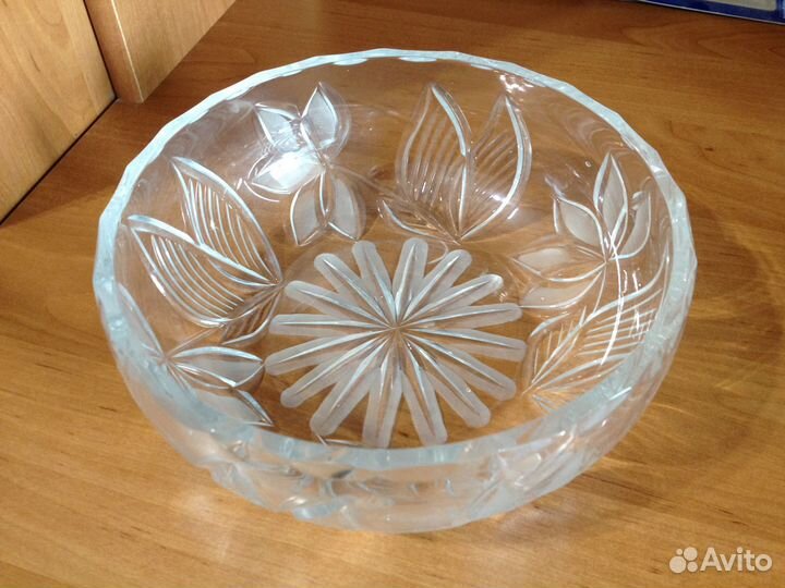 Ваза хрустальная «Крокус». СССР. Новая