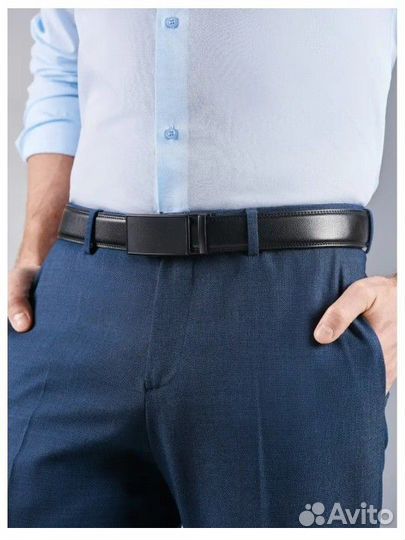 Автоматический ремень из натуральной кожи